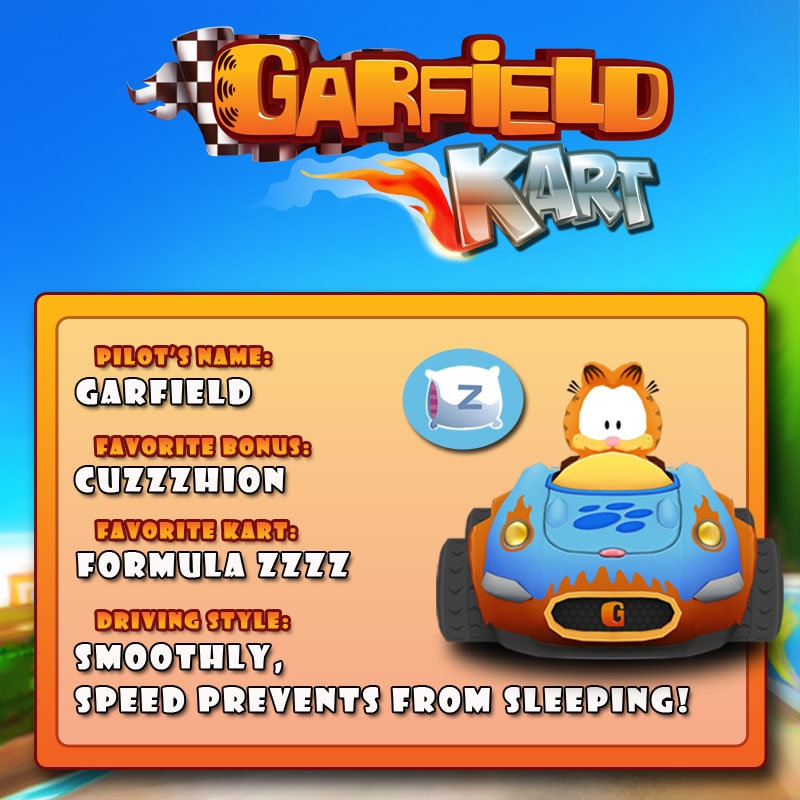 garfield kart 8