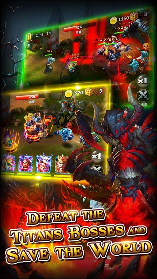 heroes of titans apk indir hileli mod 1 0 1 4