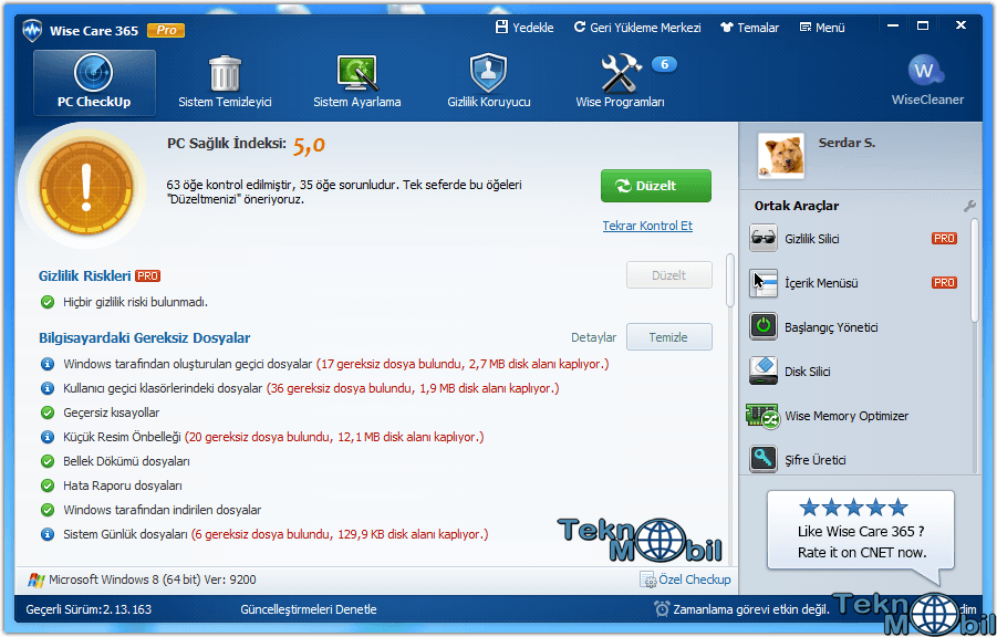 wise care 365 pro indir full turkce 4 26 0