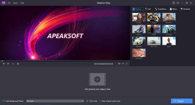 apeaksoft slideshow maker full v1.0.8 slayt video olusturma 1