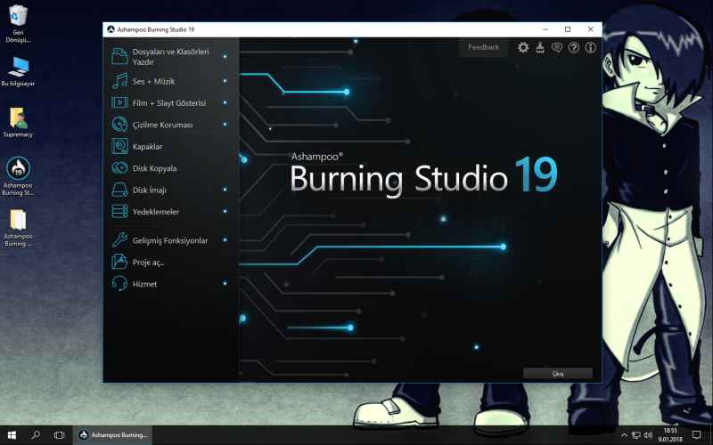 ashampoo burning studio 2019 indir 19.0.2.7 turkce 1