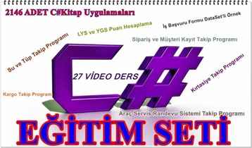 C# Video Eğitim Seti İndir + Uygulamalar