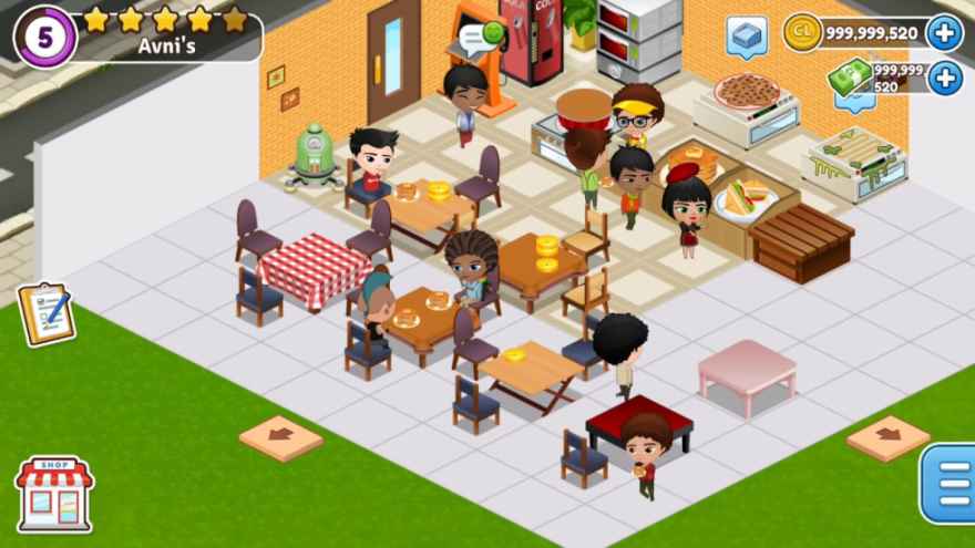 cafeland world kitchen apk indir e28093 full mod para hileli v1.9.9 2