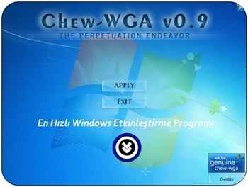 Chew-WGA İndir – Windows + UEFİ Lisanslama Programı