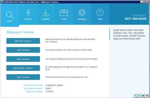 gridinsoft anti malware full turkce indir 4.0.16 1