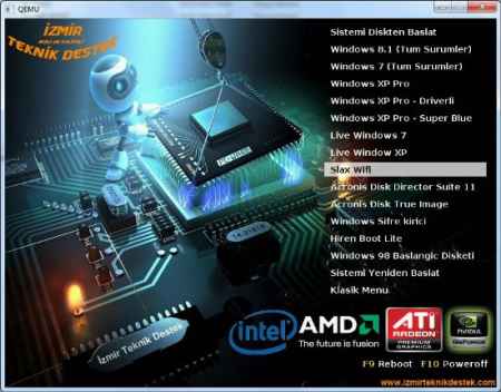 İzmir Teknik Destek USB Multi Boot Full v2.0 Türkçe