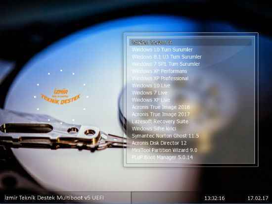 İzmir Teknik Destek USB MultiBoot v5. Full İndir – Türkçe