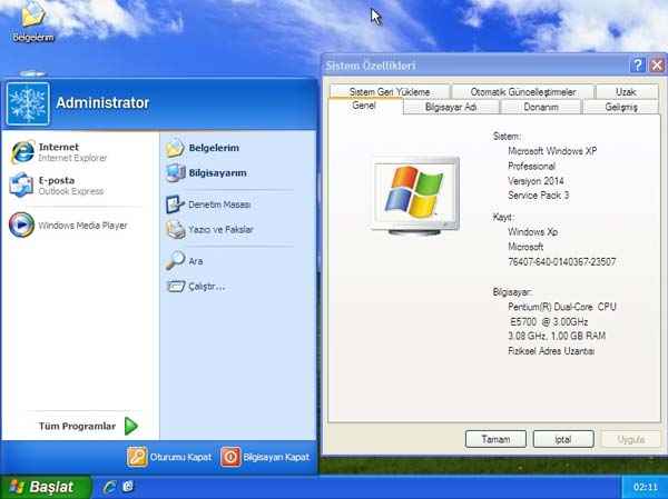 mini xp sp3 lite turkce indir 5dk hizli kurulum format 1