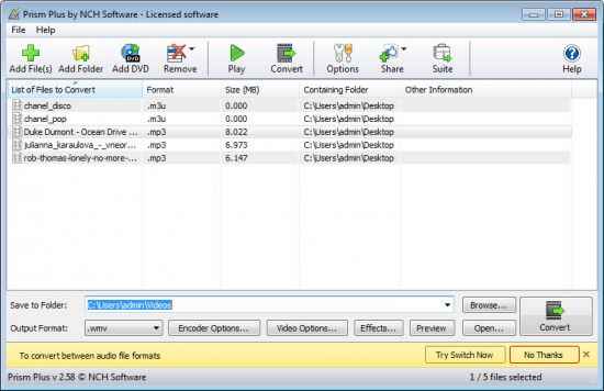 nch prism video file converter plus indir e28093 full 4.15 1