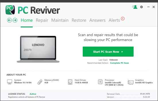 pc reviver indir e28093 full v3.5.0.22 turkce pc bakim 1