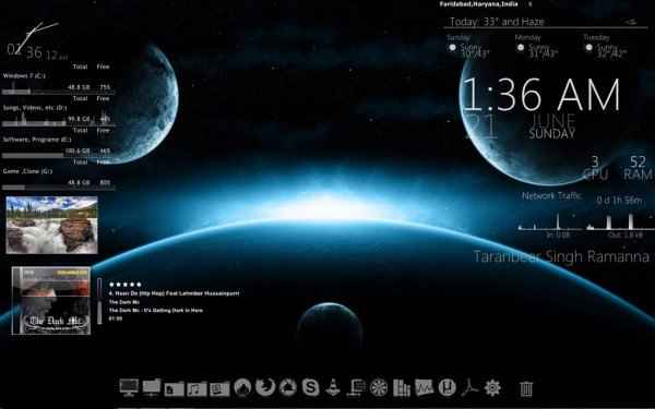 Rainmeter Full 4.2.0 Build 3111 Masaüstü Şekillendirme