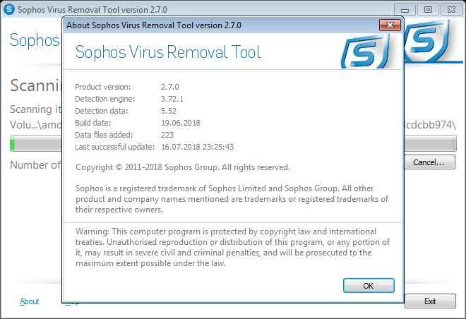 sophos virus removal tool full v2.7.0 virus temizleme 1