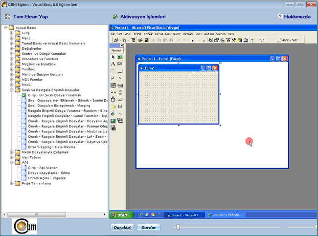 visual basic egitim seti indir e28093 turkce v6.0 5 cd 1