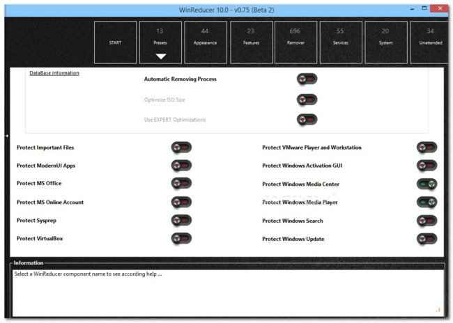 winreducer ex 100 indir full v2.0.7.0 win 10 ozellik kapat ac 1