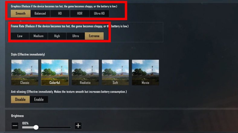 pubg mobile'da grafik ayarlarını düşürmek