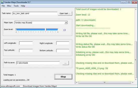 AllMapSoft Yandex Maps Downloader1