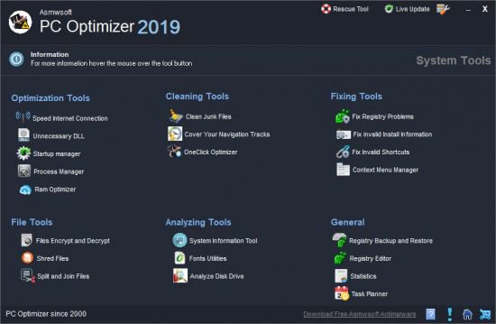 Asmwsoft PC Optimizer 20191