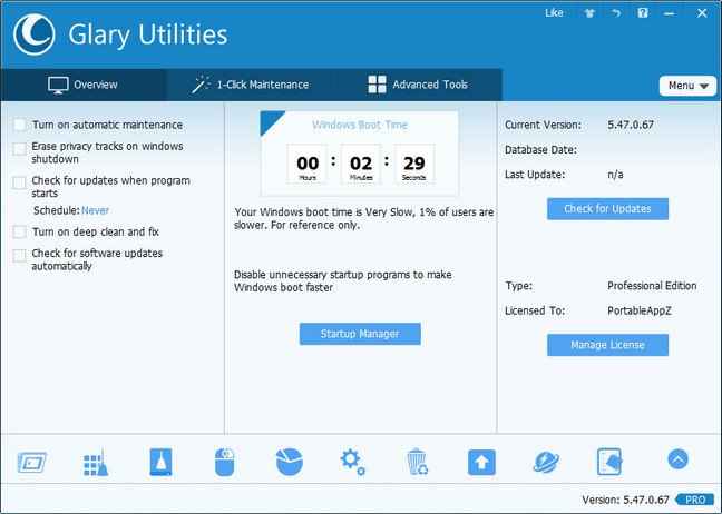 Glary Utilities Pro