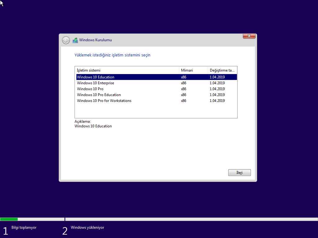 Windows 10 Enterprise VL Redstone 61