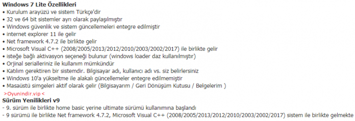 Windows 7 İndir Türkçe