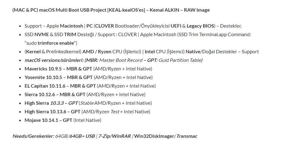 macOS Multi Boot USB Project1