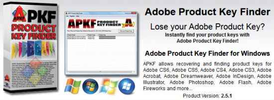 APKF Adobe Product Key Finder