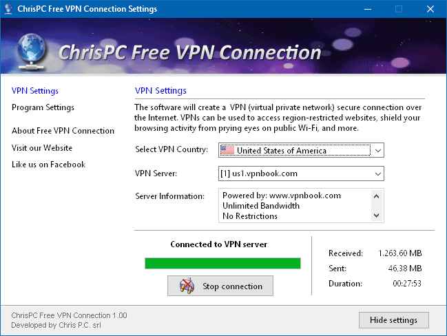 ChrisPC Free VPN Connection1