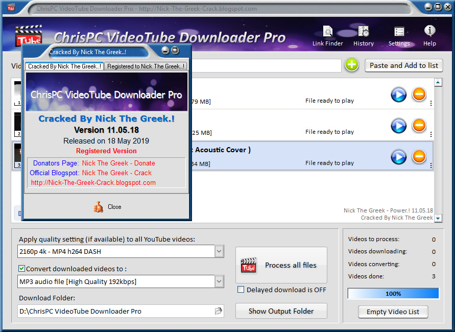 ChrisPC VideoTube Downloader Pro2