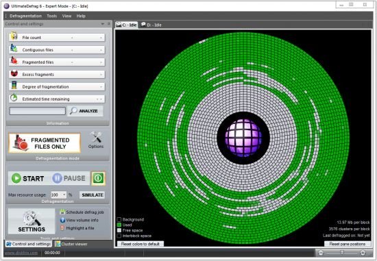 DiskTrix UltimateDefrag1