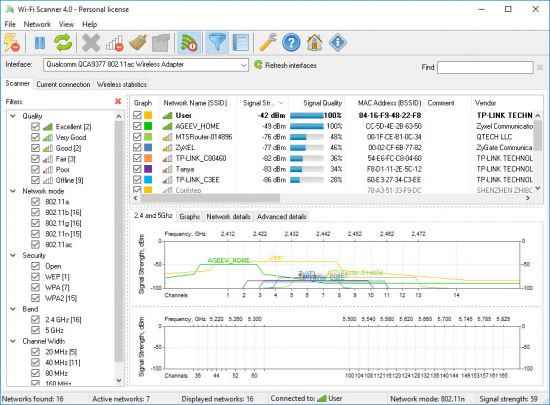 LizardSystems Wi Fi Scanner1