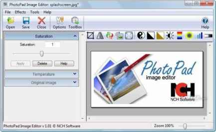 NCH PhotoPad Image Editor Professional 2