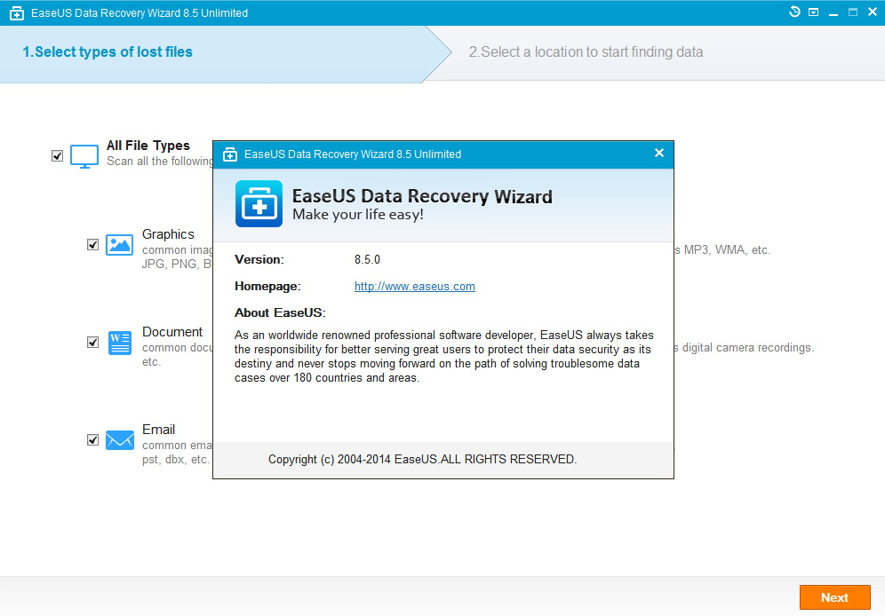 EaseUS Data Recovery Wizard 8.5 Unlimited [Multi][Keygen]